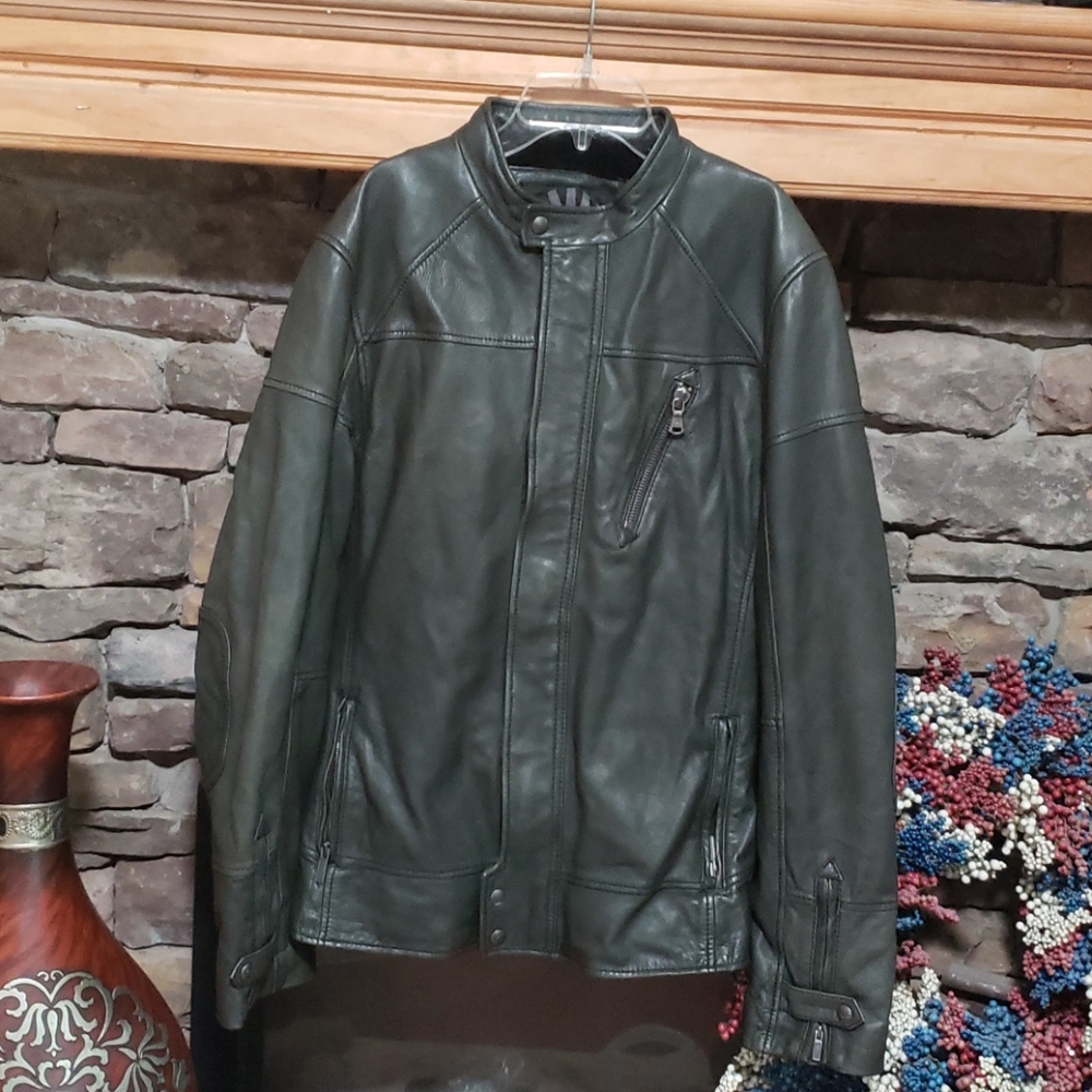 UGG MOTO LAMB LEATHER JACKET SZ L
